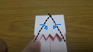 カーネーションの折り方手順9-3
